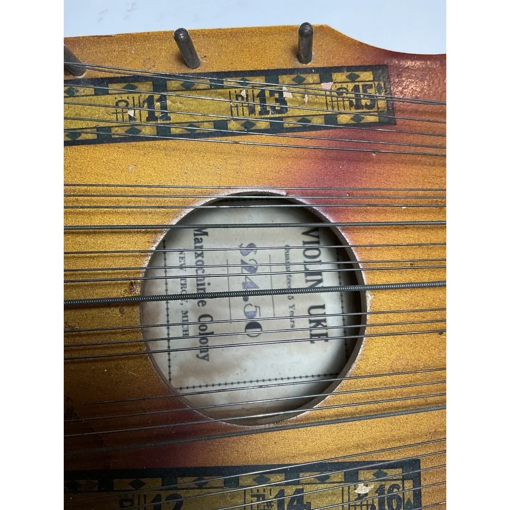 Genuine 1937‎ Marx Violin Uke w/ Bow Vintage Music Instrument